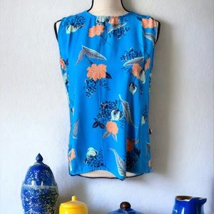 Violet & Claire 2 Sided Floral Print Sleeveless Top Size Small